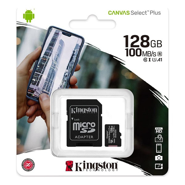 Picture of Kingston Canvas Select Plus microSDXC 128GB  with Adapter