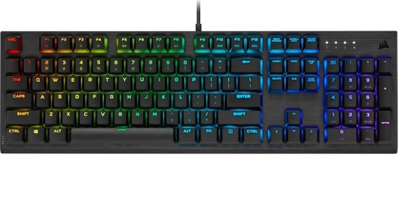 Picture of CORSAIR K60 PRO RGB CHERRY MX SPEED LOW PROFILE GR WIRED 