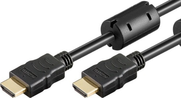 Powertech HDMI 1.4 Cable HDMI male σε HDMI male 1m Μαυρο