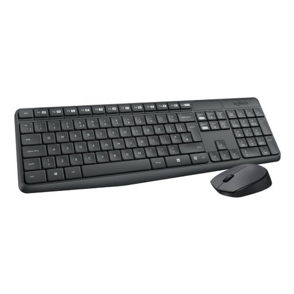 Logitech MK235 ΑΣΥΡΜΑΤΟ ΠΛΗΚΤΡΟΛΟΓΙΟ & ΠΟΝΤΙΚΙ ΕΛΛΗΝΙΚΟ Μαυρο